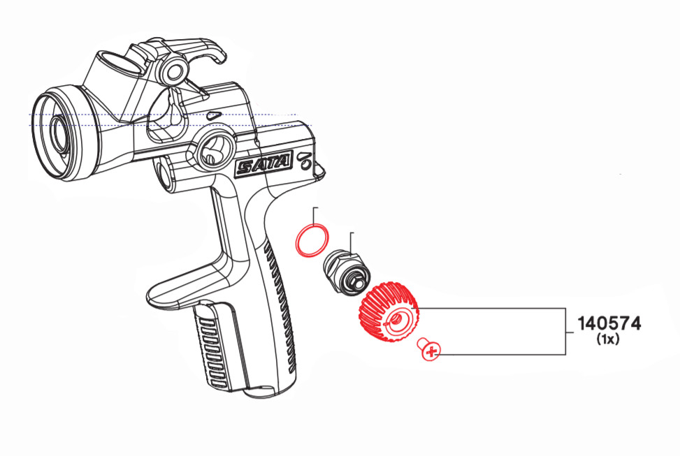 Botão de Controle com Parafuso 140574