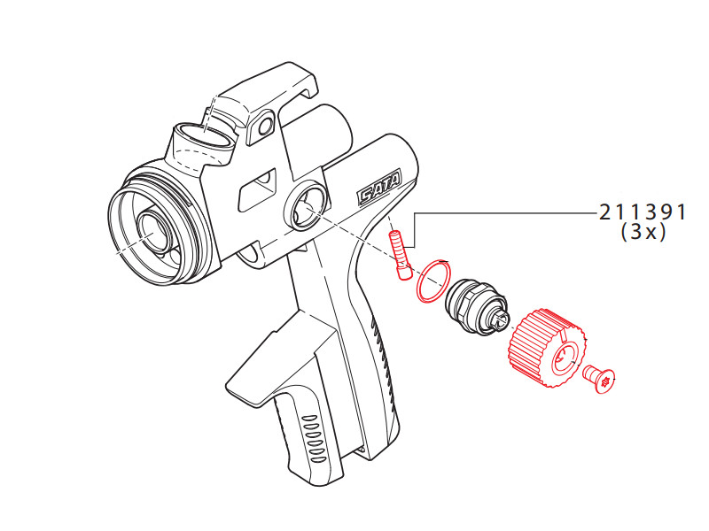 Parafuso de Bloqueio para Micrômetro de Ar