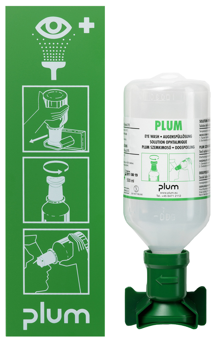 Estação De Lavagem De Olhos + 500 Ml
