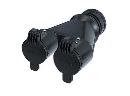 Conector Y Com 2 Válvulas de Flap Para Aspirador Ks260