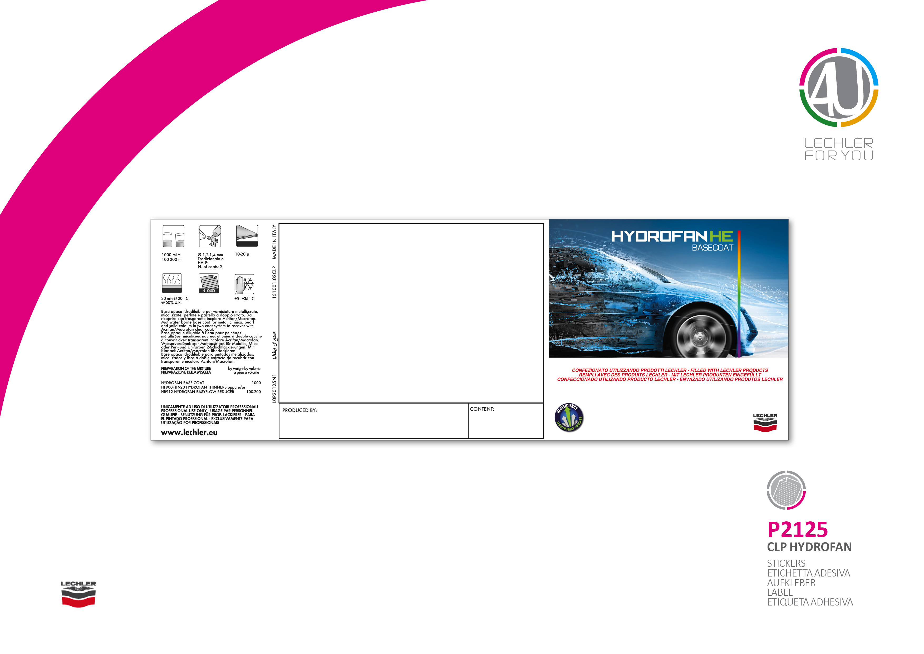 Hydrofan Etiqueta Para Lata