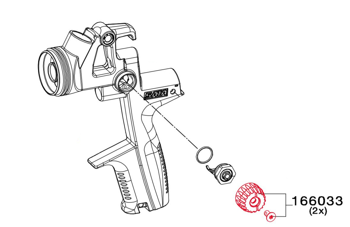 Botão de Controle Com Parafuso 166033