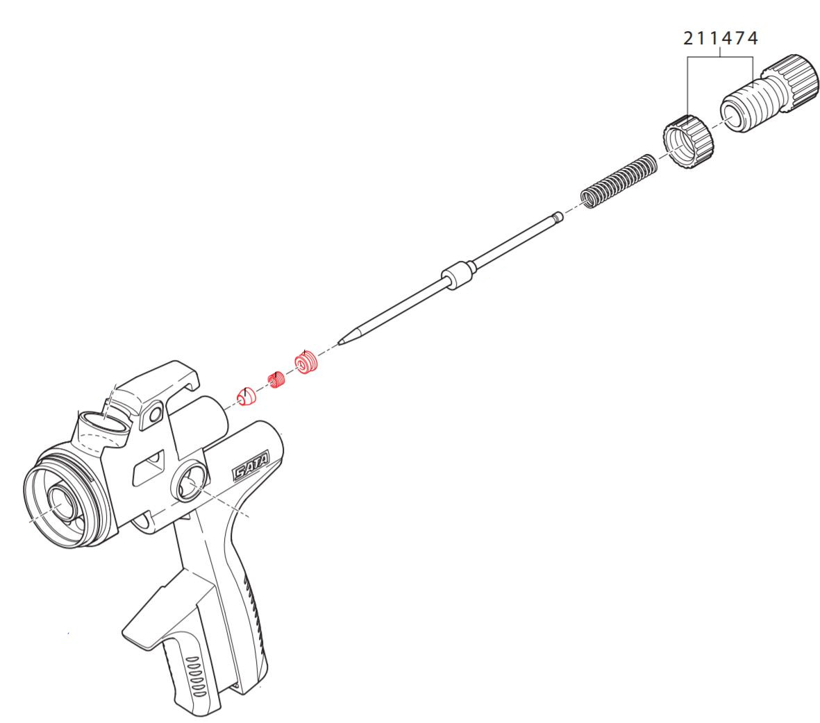 Contrapino de Controle de Fluxo de Material 211474
