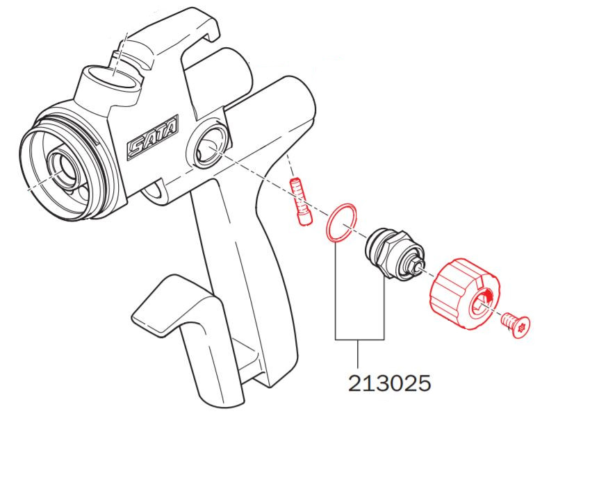 Eixo Cpl Redondo/Plano Controle de Spray 213025